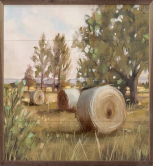 Hay Bales By Nina Blue